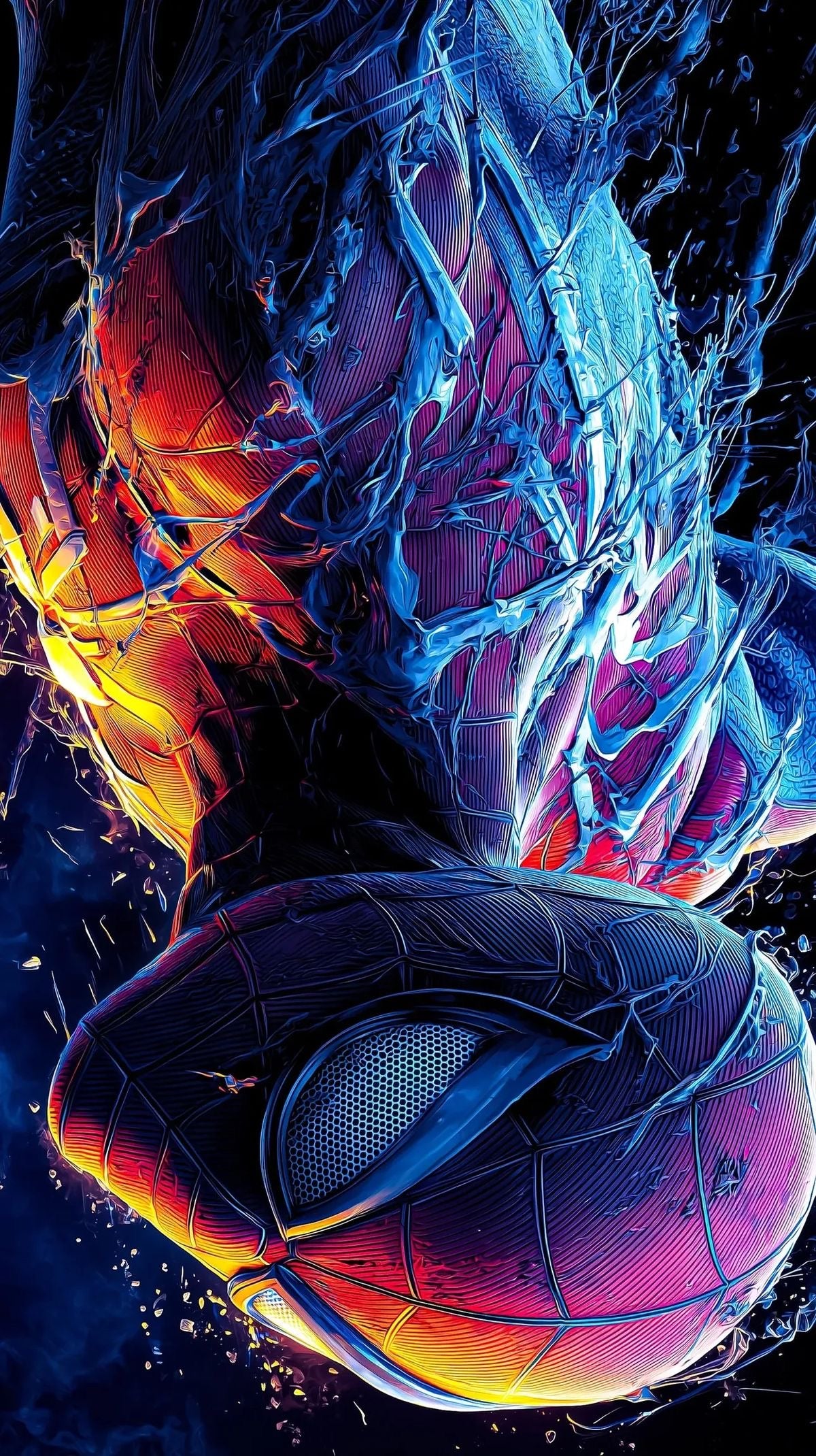 Cuadro LED Spider-Man Miles Morales | Arte Marvel Premium
