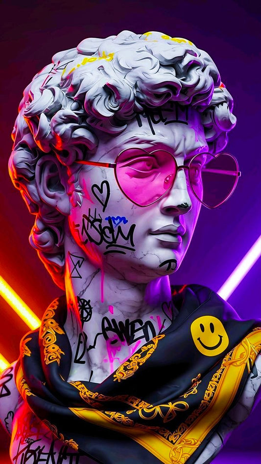 Cuadro LED Escultura Moderna | Arte Contemporáneo Premium