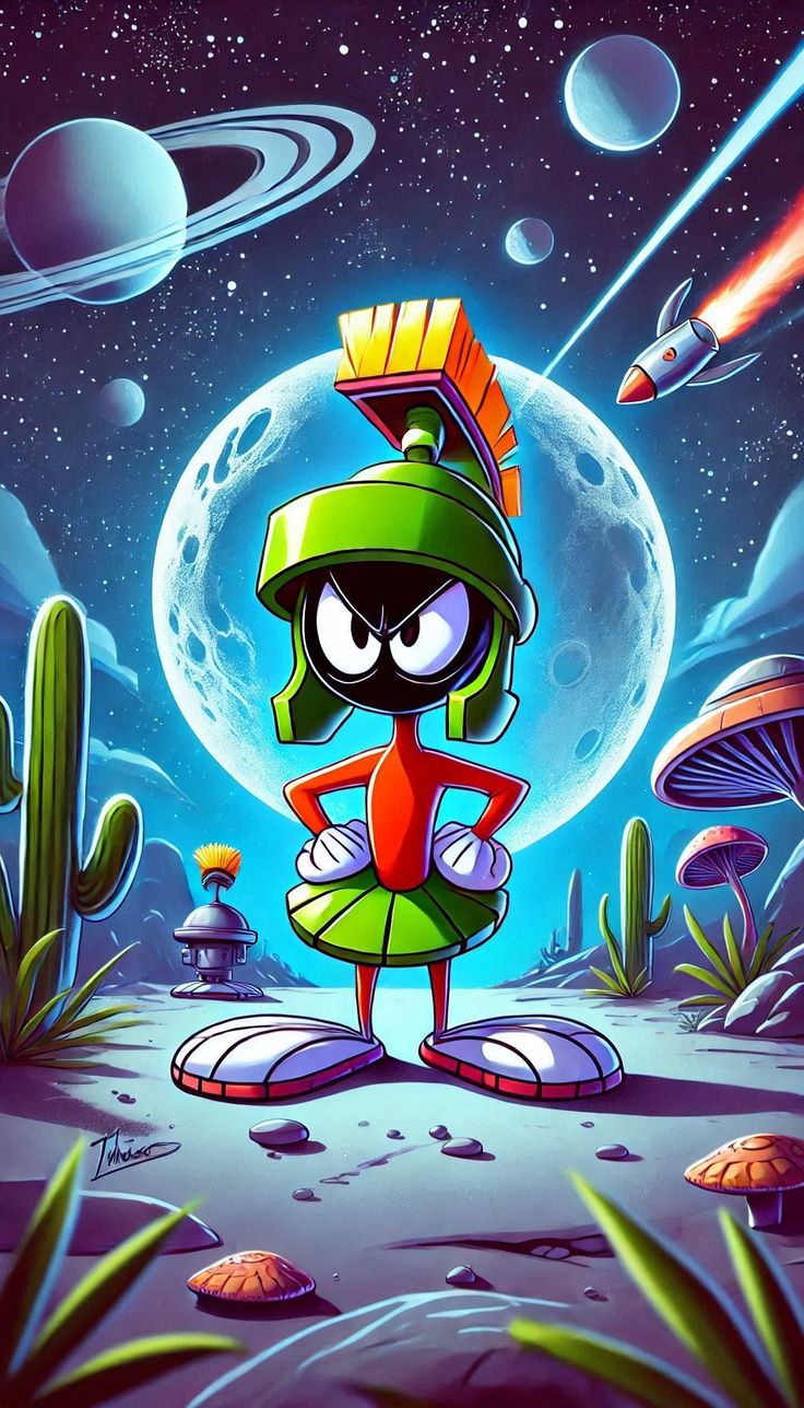 Cuadro Malvín con Luna de Fondo
